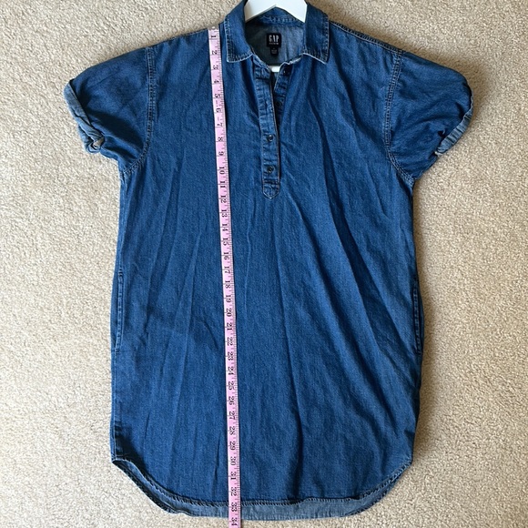 GAP Denim 100% Cotton Oversized Shirt Dress - Picture 7 of 8